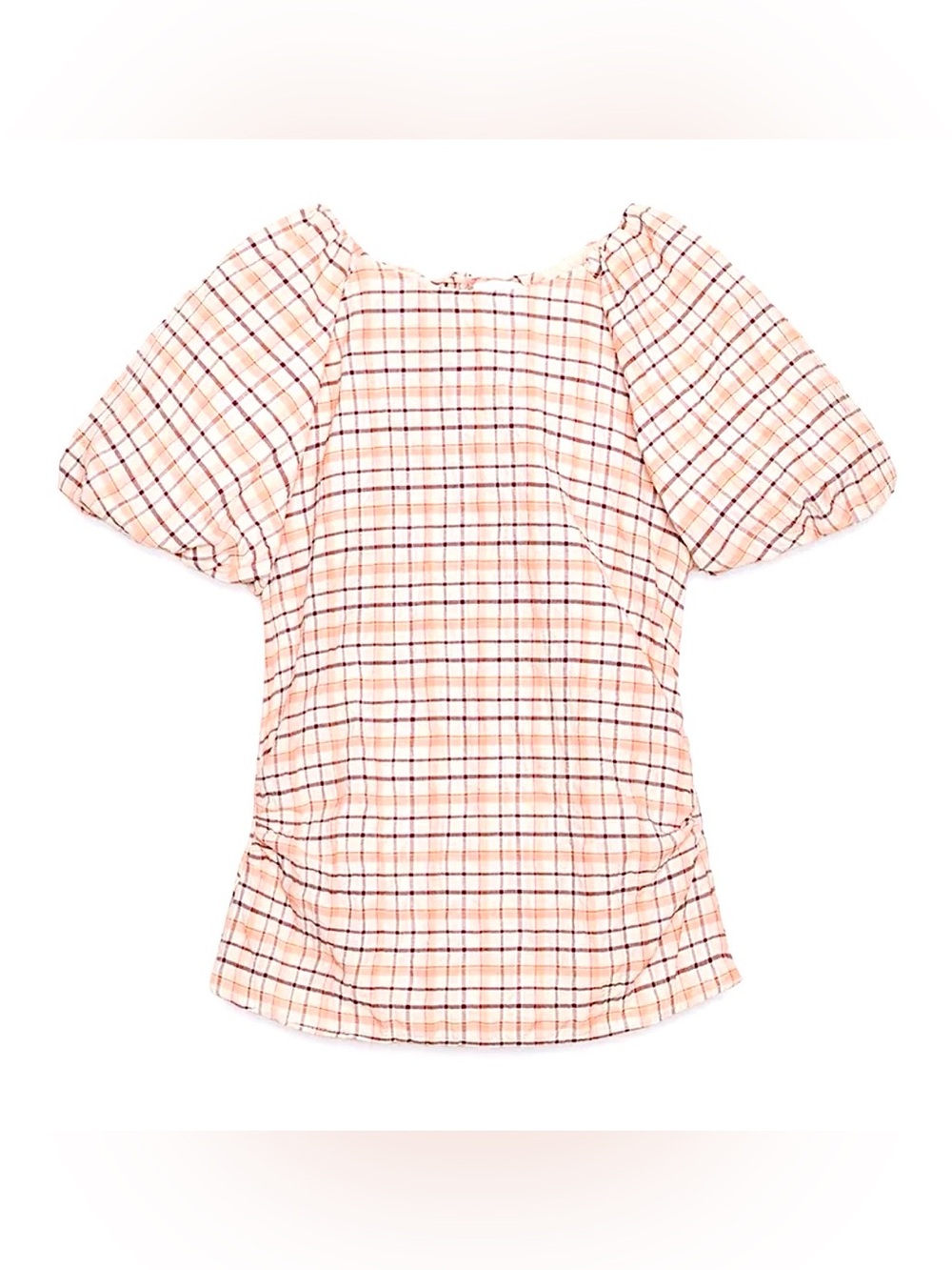 ZARA Ballon sleeve Poplin blouse in Organic Cotton, New with Tags